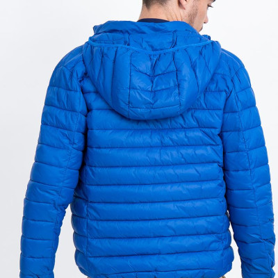 Áo Jacket nam Novelty 03 lớp lông vũ màu xanh Coban NJKMMTMNLR1805274