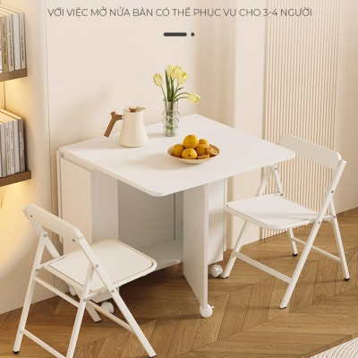 Bàn ăn thông minh 4 ghế gấp gọn tiết kiệm diện tích thương hiệu IGA