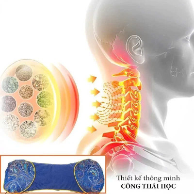 Gối Ngải Cứu Thảo Dược Sưởi Ấm Làm NóngMassage – Xua Tan Đau Mỏi Vai Gáy Cực Nhanh