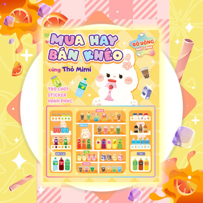 Mua hay bán khéo cùng thỏ Mimi đồ uống mát lạnh (Hơn 60 stickers)