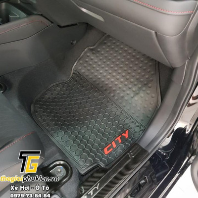 Thảm sàn, lót sàn cao su 3D cho Honda City 2015-2021