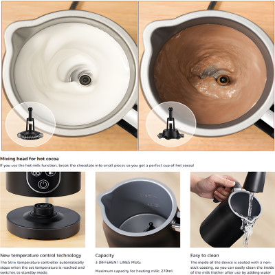 Máy đánh sữa tạo bọt cà phê, ca cao 4 trong 1 thương hiệu Anh Quốc Shardor MF0802 công suất 500W - Hàng chính hãng