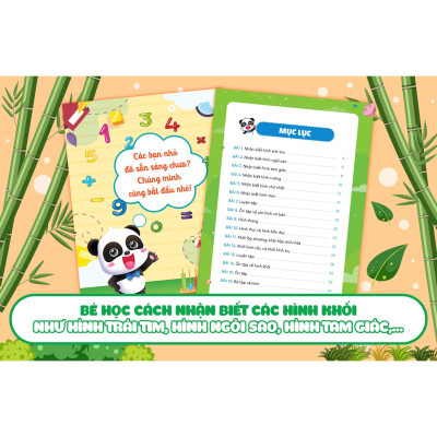 Sách - Phiếu Luyện Toán Tư Duy Cùng Gấu Kiki 2 - Làm Quen Với Hình Khối - Megabook