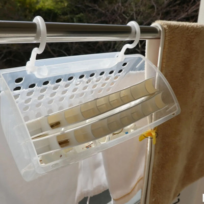 Giỏ nhựa có móc treo tiện tích Sanada Seiko, làm từ nhựa PP cao cấp dẻo, bền và chắc chắn - nội địa Nhật Bản 