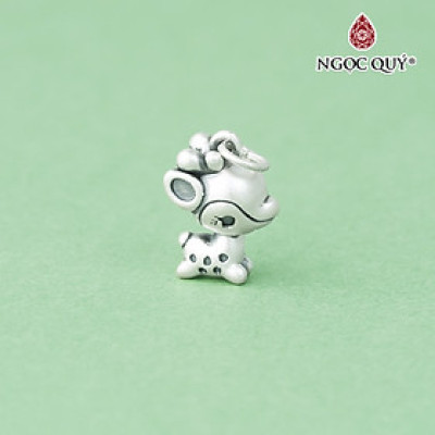 Charm bạc hình chú nai bambi dễ thương treo - Ngọc Quý Gemstones
