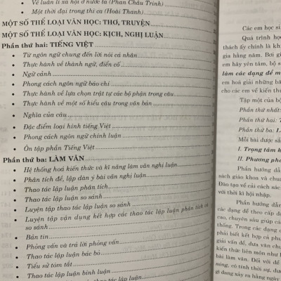 Hướng dẫn trọng tâm ôn tập và phương pháp làm các dạng đề môn Ngữ Văn 11-12 Tập 1