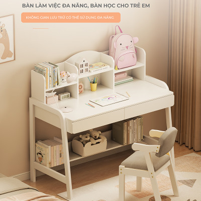Bàn học trẻ em thông minh kèm kệ sách thương hiệu IGA (không kèm ghế) - GM144