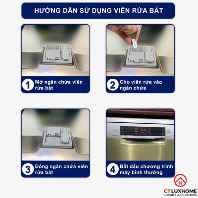 Viên rửa chén bát Finish All in one max 30 viên hương chanh