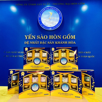 [Set QT 6 Hũ] Tổ Yến Chưng Nhân Sâm - Yến Sào Hòn Gốm Chính Hiệu Khánh Hoà - HGK NEST