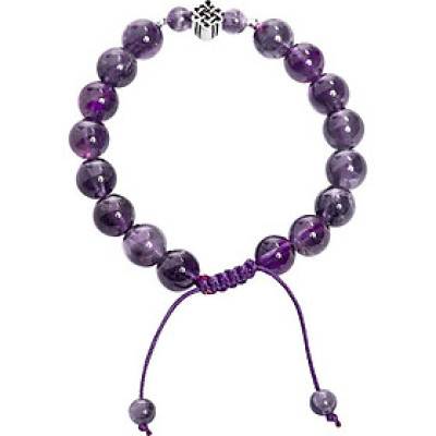 Vòng Đá Thạch Anh Tím Phối Charm Ngọc Quý Gemstones VT29