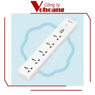 [Mỹ] Ổ cắm điện Energizer đa năng 5AC kèm 2 USB-A và 1 USB-C sạc nhanh PD (max PD 38W) - Energizer EPB2504EU