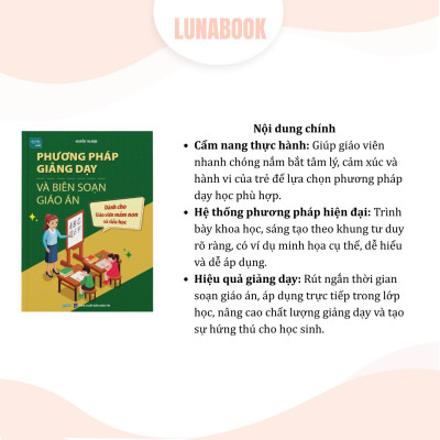 Combo 2 cuốn sách: Phương pháp giảng dạy & biên soạn giáo án dành cho mầm non, tiểu học, Bộ 6 công cụ soạn bài giáo viên