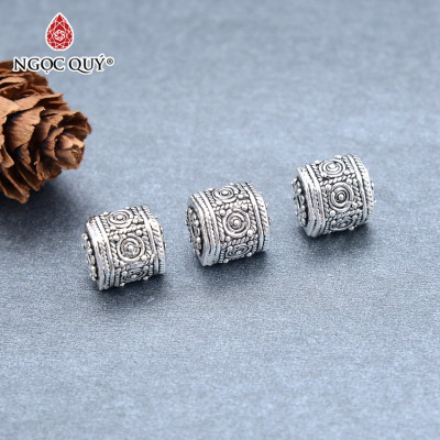 Charm chặn hạt đa giác hoa văn - Ngọc Quý Gemstones