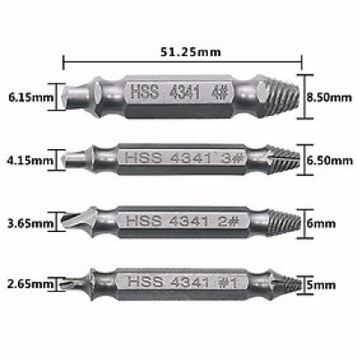 Bộ 4 mũi vặn ốc vít toét 