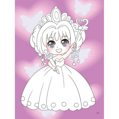 Sách - Dán Hình & Tô Màu IQ EQ CQ - Chibi Girl Tô Màu Bé Dái - Cá Tính - Kèm Sticker - Việt Thư