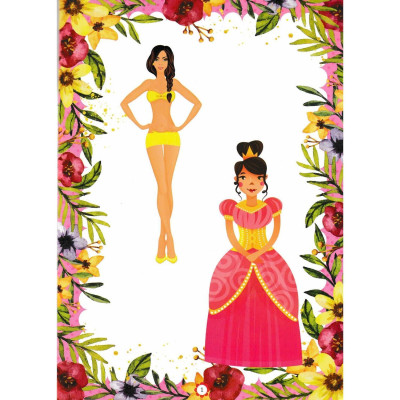 Sách - Bóc Dán Decal Thông Minh Sticker - Công Chúa