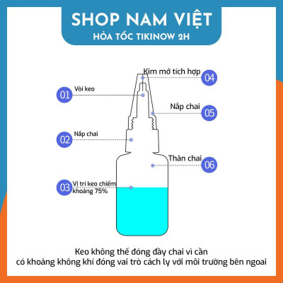 Keo Nước 401 Đa Năng Dán Móng, Cao Su, Kim Loại, Thủy Tinh, Nhựa