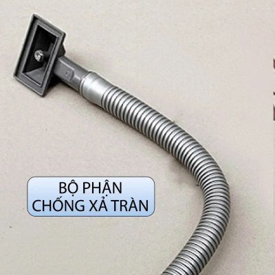 Phụ Kiện Xả Tràn Chống Tràn Thay Thế Xi Phông Chậu Rửa Chén - Đủ bộ chụp xả tràn, T chia, ống dẫn