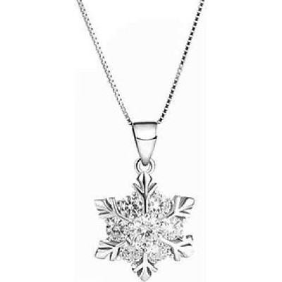 Dây Và Mặt Dây Chuyền Bạc Hiểu Minh DMD077Y bông tuyết