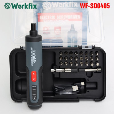 [Tặng 26 Phụ Kiện] Máy Vặn Vít Cầm Tay 4V Workfix - WF-SD0405 - Lực Siết 5N - Bảo hành Chính Hãg 6 Tháng