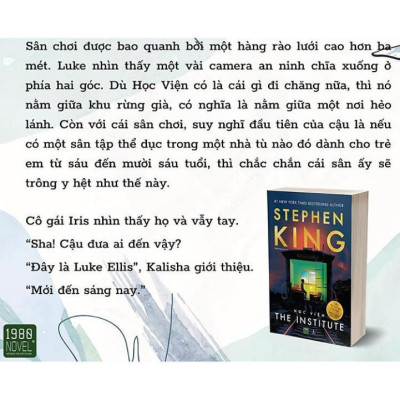 Sách - Học Viện - The Institute - Stephen King - New York Times Bestselling Author - 1980 Books