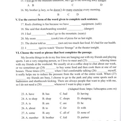	Bài Tập Bổ Trợ Toàn Diện Tiếng Anh 7 _ABB