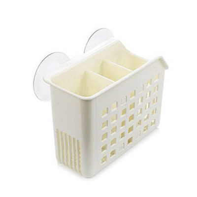 Giỏ nhựa đựng đũa, thìa có núm hít chân không, đem đến sự gọn gàng và ngăn nắp cho không gian nhà bếp - nội địa Nhật Bản 