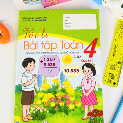 Sách - Combo 2 cuốn Vở Ô Li Bài Tập Toán 4  (Biên Soạn theo CT GDPT mới) - ndbooks
