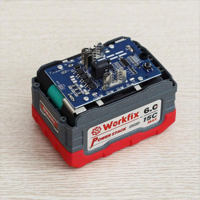 ( Pin Workfix Power Stack - xả 15 C) Dòng pin cao cấp workfix 15 cel- xả 15 C - Chân pin phổ thông M21- mạch xả cao lên tới 80 A- dùng được cho máy hãng MKT- dùng cho máy khoan pin , mày pin, siết bulong pin, cắt cỏ pin