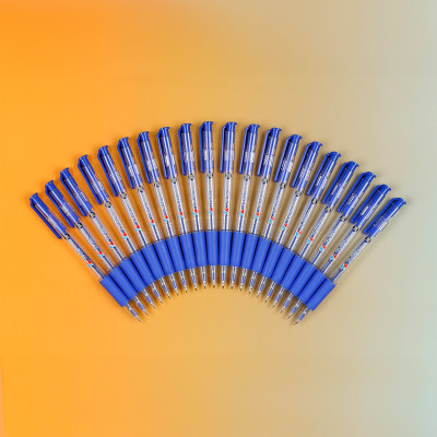 Combo 5/10/20 Bút bi Thiên Long TL-025  ngòi 0.8mm mực xanh đỏ đen có tấm đệm mềm giúp cầm êm tay và giảm trơn khi viết