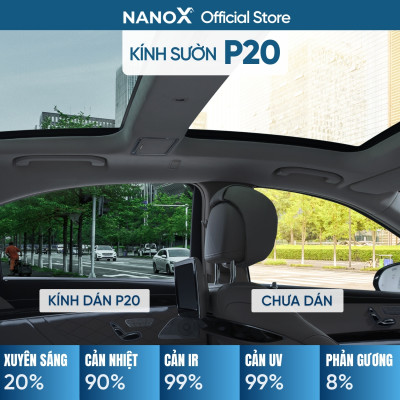 Phim cách nhiệt ô tô 7 chỗ gói cao cấp siêu cách nhiệt NanoX