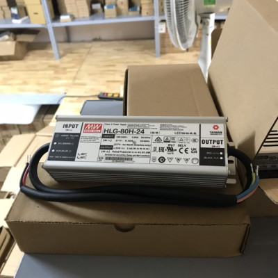 Nguồn LED Driver HLG-80H-24 Meanwell (81.6W 24V 3.4A), Hàng chính hãng