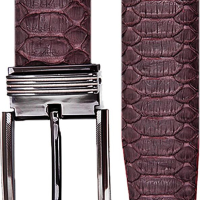 Thắt Lưng Nam Da Trăn VIP Bản Lớn Đầu Kim Huy Hoàng HT4338 - Nâu