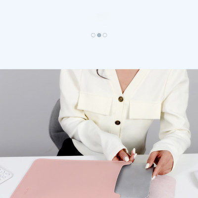 Túi bao da chống sốc dành cho máy tính, macbook, laptop, ipad, surface kiêm tấm lót di chuột chống nước - Hàng chính hãng