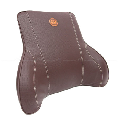 Tựa Lưng Ô Tô Cao Su Non Bọc Da CIND G003 Màu Café