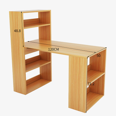 Bàn làm việc kết hợp kệ sách gỗ MDF phủ melamine chống xước thương hiệu IGA