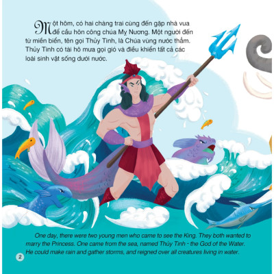 Truyện cổ tích Việt Nam (Song ngữ Việt - Anh) - Sơn Tinh - Thủy Tinh