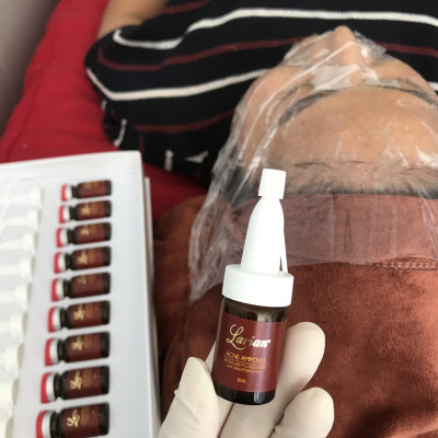 Hộp 10 lọ Tế bào gốc xóa sạch mụn,mờ thâm do mụn DNA cá hồi 10ml (LARIAN ACNE AMPOULE)