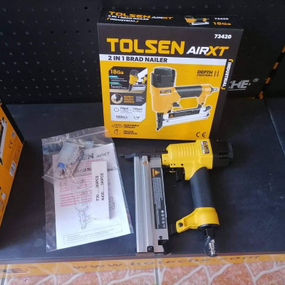 MÁY BẮN ĐINH HƠI 2 TRONG 1 ( CÔNG NGHIỆP ) 1,3kg TOLSEN 73420 - HÀNG CHÍNH HÃNG