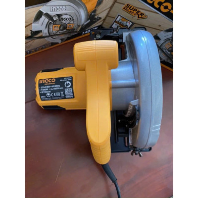 Máy cưa gỗ cầm tay INGCO CS18538 Máy cưa đĩa công suất 1400W, điện thế 220v, kích thước lưỡi 185x20mm, tốc độ 4800rpm