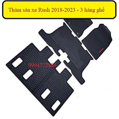 Thảm lót sàn cao su TOYOTA RUSH 2018- 2023 cao cấp loại đúc dày theo xe