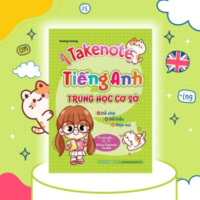 Sách - Sổ Tay Takenote Tiếng Anh Trung Học Cơ Sở (Gáy Lò Xo) - Megabook