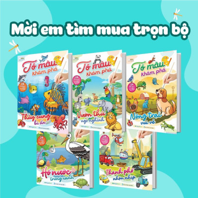 Sách - Tô Màu Khám Phá - Hồ Nước Trong Xanh - Megabook