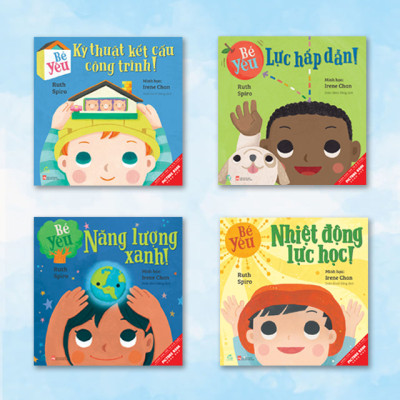 Combo 8 cuốn sách tranh song ngữ Bé yêu khoa học