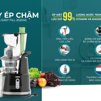 Máy ép chậm Princess Easy Fill 202045- Hàng chính hãng