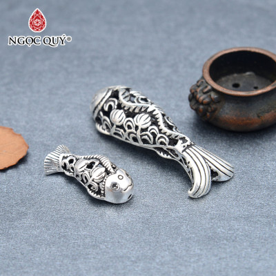 Charm bạc hình con cá - Ngọc Quý Gemstones