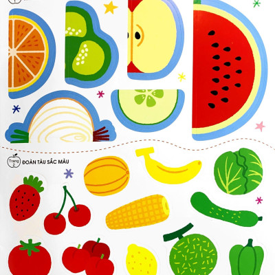 Phát Triển Trí Não Cho Trẻ Qua Tô-Dán Và Nối Hình - Món Ăn