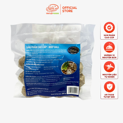 Combo 2 gói Bò viên Tâm Lợi 500gr, loại cao cấp - Đảm bảo sức khoẻ - Giao nhanh trong 3h