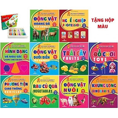 Bộ Sách Bách Khoa Thư Nhận Biết Thế Giới Xung Quanh (Bộ 7 Cuốn - Tặng hộp màu sáp bất kỳ)