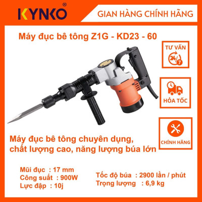 Máy đục bê tông cầm tay chính hãng Kynko Z1G- KD23 -60 # 6232 mạnh mẽ giá tốt